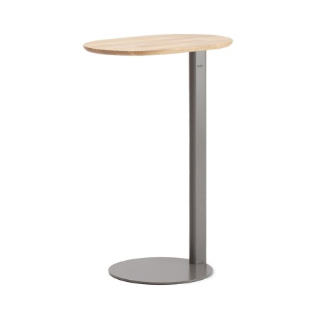 Table d’appoint ovale métal finition noire - Ovall