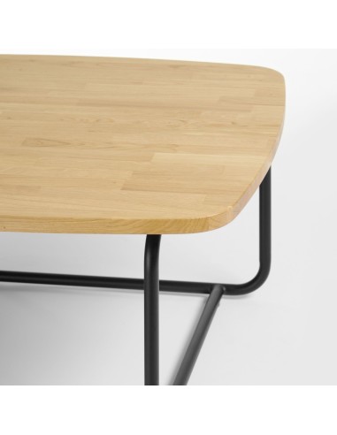 Détail du plateau bois de la table basse - Epocc lounge