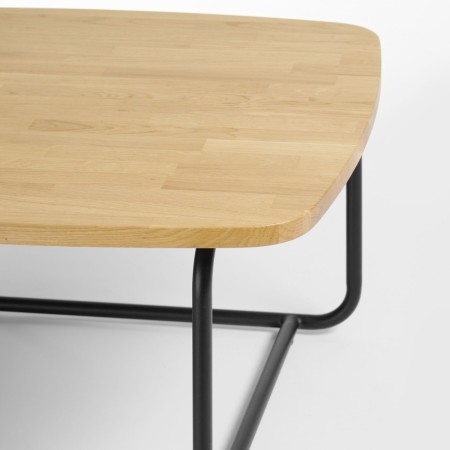 Détail du plateau bois de la table basse - Epocc lounge