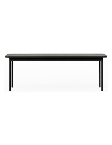 Table basse rectangulaire finition noire moderne - Fora