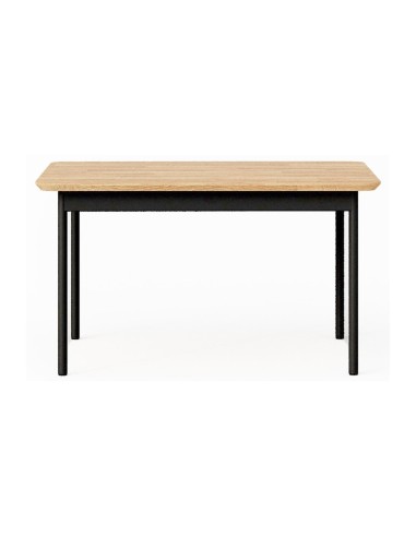 Table basse rectangulaire plateau bois et pied métal - Fora