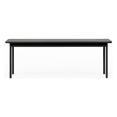 Table basse rectangulaire finition noire moderne - Fora