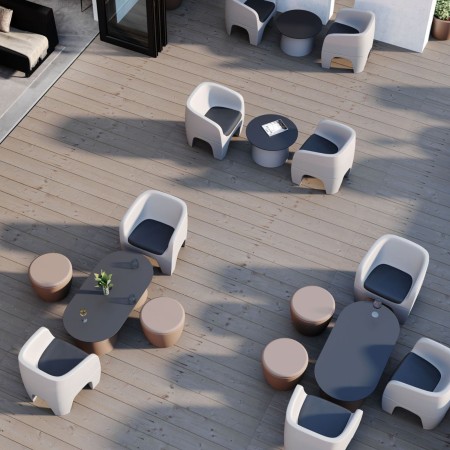 Vue aérienne mobilier outdoor design - Gummy bear