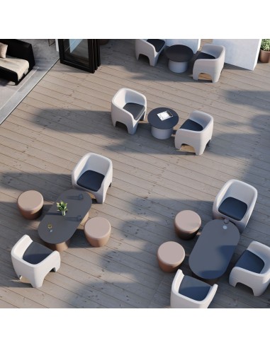 Vue aérienne ensemble mobilier outdoor - Gummy bear