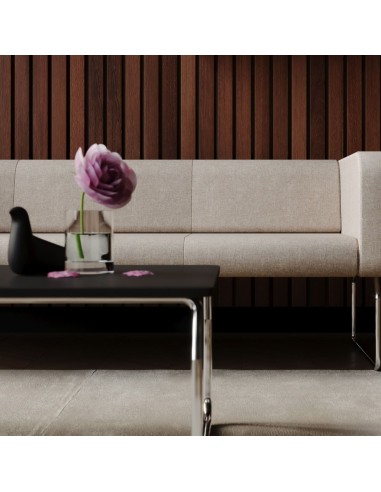 Table basse carrée associée à canapé design - Legvan