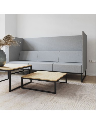 Table basse carrée associée à canapé modulable - Plint