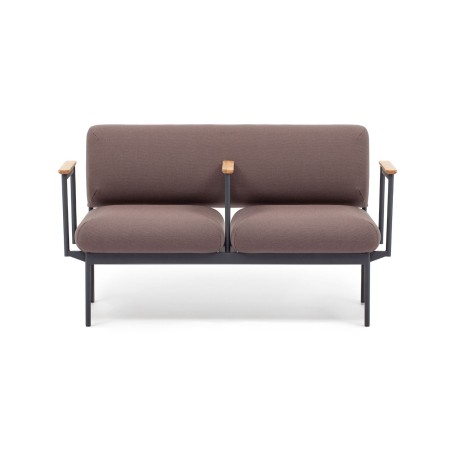 Canapé modulaire avec accoudoirs bois - Fora Care