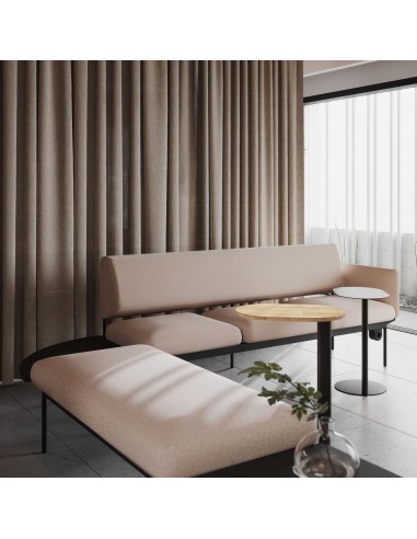 Canapé 3 places pour espaces d'accueil suisses en entreprise Fora care