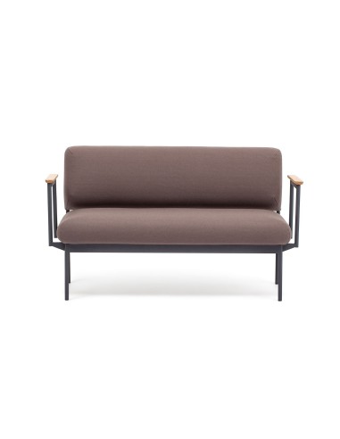 Canapé de salle d'attente avec accoudoirs bois – Fora Care