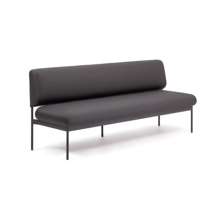 Canapé Fora Care droit avec dossier partiel, revêtement gris – Fora Care