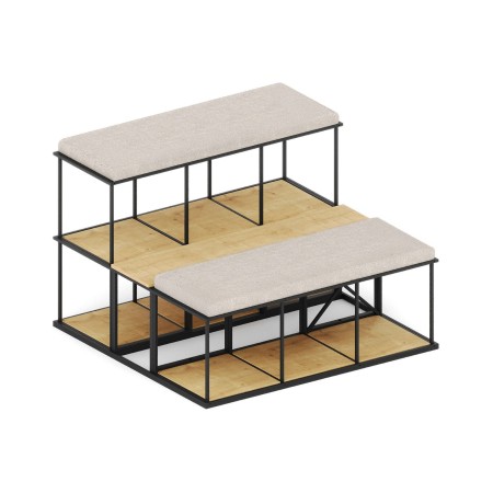 Gradins modulaires Saar Steps SM STEPS 3 pour espaces de formation suisses