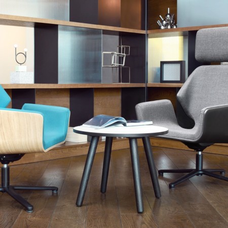 Tables basses rondes en salle de réunion - Tables:coffee