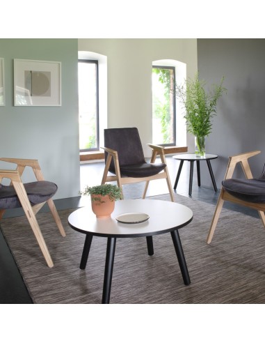 Table basse ronde bois design pour espace accueil - Tables:coffee
