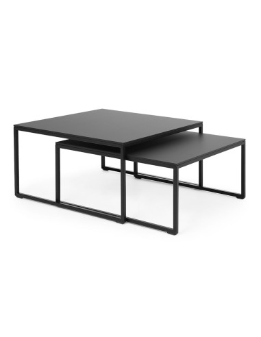 Tables basses gigognes carrées design - Tables:saar