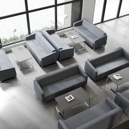 Tables basses en composition espace d’accueil - Voo_voo