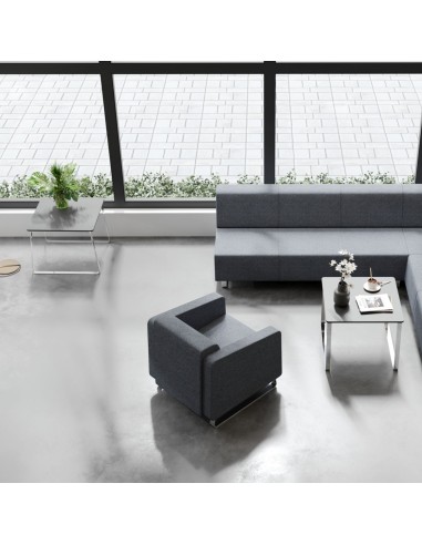 Table basse rectangulaire en espace lounge lumineux - Voo_voo