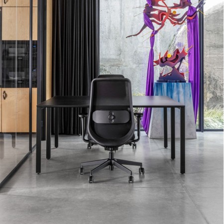 Table de bureau rectangulaire en open space - Orte