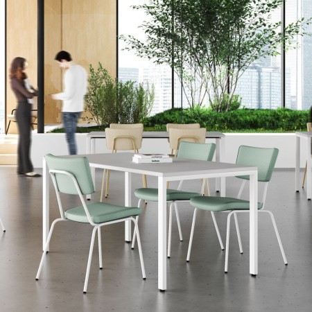 Table de réunion rectangulaire en espace collaboratif - Orte