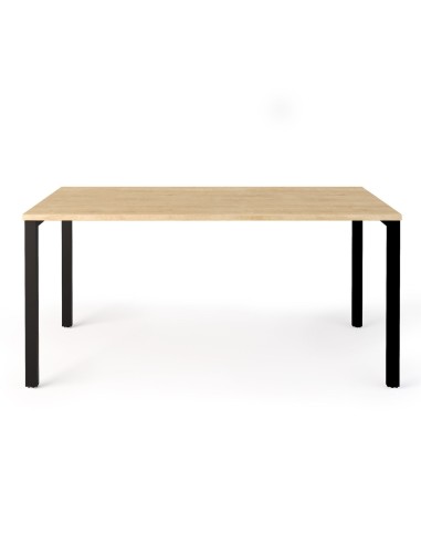 Table rectangulaire plateau bois et pieds métal - Orte