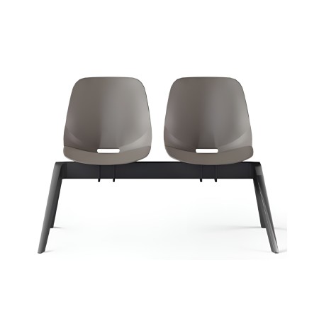 Banc d’attente 2 places Eggo EG 222 coque plastique minimaliste