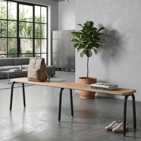 Banc professionnel loft pour espace d'attente et zone de pause Spin design