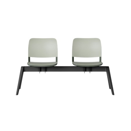 Banc accueil administratif 2 places design minimaliste Volo de face
