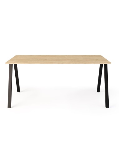 Table rectangulaire plateau bois et pieds métal - Orte