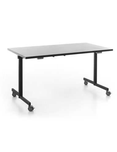 Table rectangulaire rabattable sur roulettes - Orte