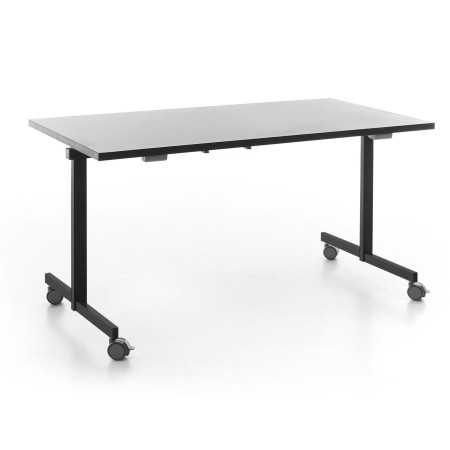 Table rectangulaire rabattable sur roulettes - Orte