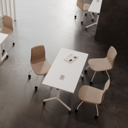 Table pliante rectangulaire sur roulettes - Orte 2