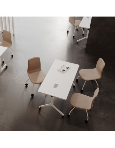 Table de réunion mobile en espace collaboratif - Orte