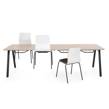 Table de cantine rectangulaire avec chaises - Orte