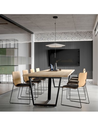 Table de conférence avec sièges design alignés - Tables:conference