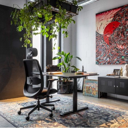 Bureau assis debout plateau rectangulaire - Tables:hr 2