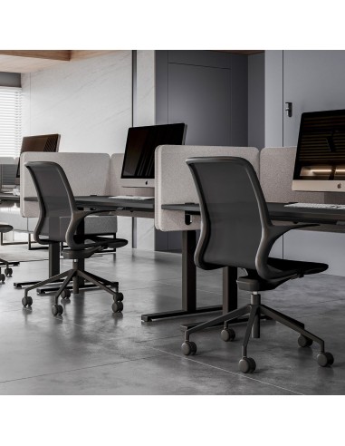 Bureau assis debout en espace collaboratif - Tables:hr