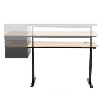 Bureau réglable avec extension latérale - Tables:hr