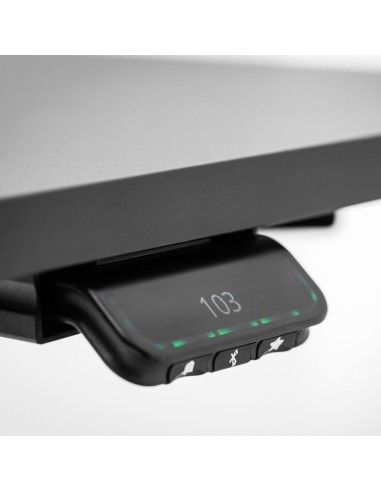 Détail plateau bureau réglable - Tables:hr