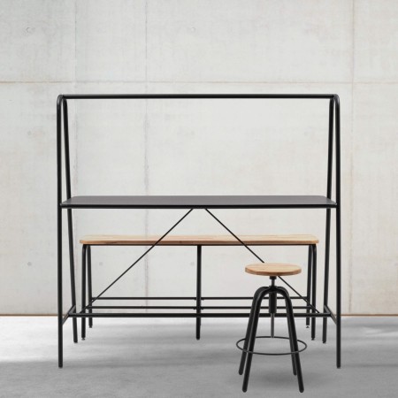 Structure table haute design en métal - Spin