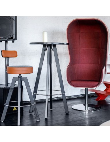 Tabouret haut design en intérieur industriel - Spin