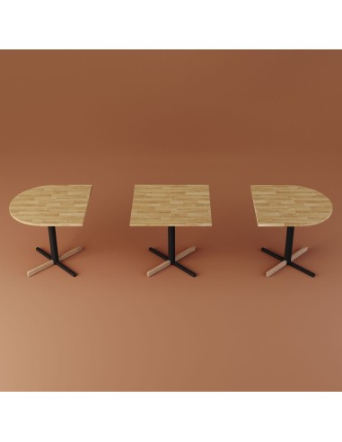 Tables rondes avec pied central croix - Tables:croix