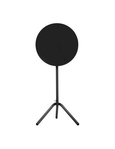 Table haute ronde noire design minimaliste - Tables:out
