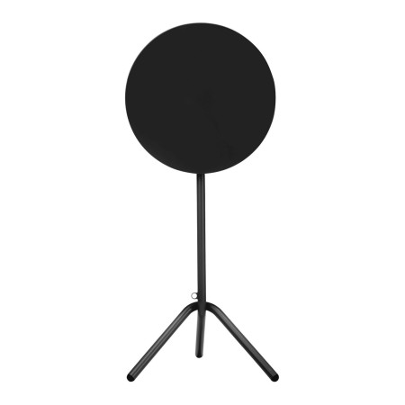 Table haute ronde noire design minimaliste - Tables:out