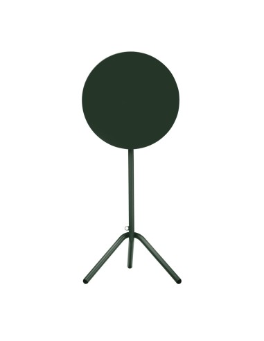 Table haute ronde verte pied trépied - Tables:out