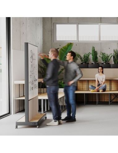 cadre noir tableau blanc mobile Multiwall pour salle de réunion à Lausanne design pratique