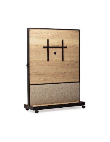 Mur mobile avec support TV, dos bois et roulettes Multiwall MW SP P