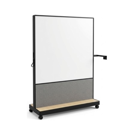 Mur mobile pour réunion et atelier  tableau blanc magnétique, support TV jusqu’à 60 pouces, pupitre.