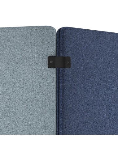 Cloison acoustique 80 cm autoportante pour open space, tissu au choix et connecteurs.