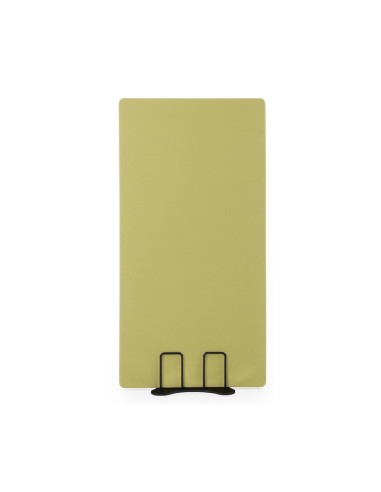 Cloison acoustique autoportante tissu jaune avec pieds métal noirs Selva Free SV SC800.
