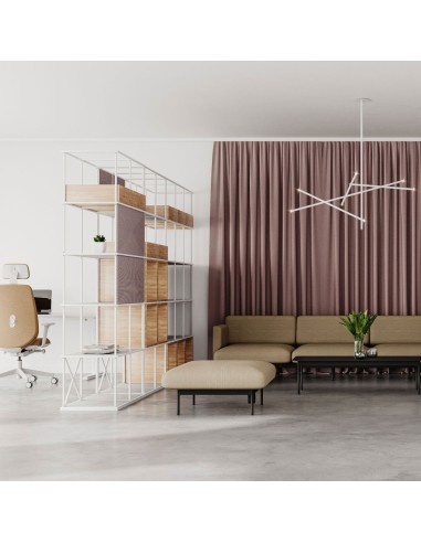 Étagères Saar Modules 3x5 utilisées pour structurer un open space à Lausanne.