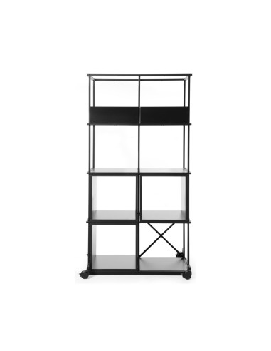 Bibliothèque mobile Saar pour une salle de réunion modulable.